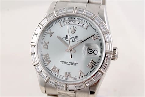 rolex day date platin mit diamanten